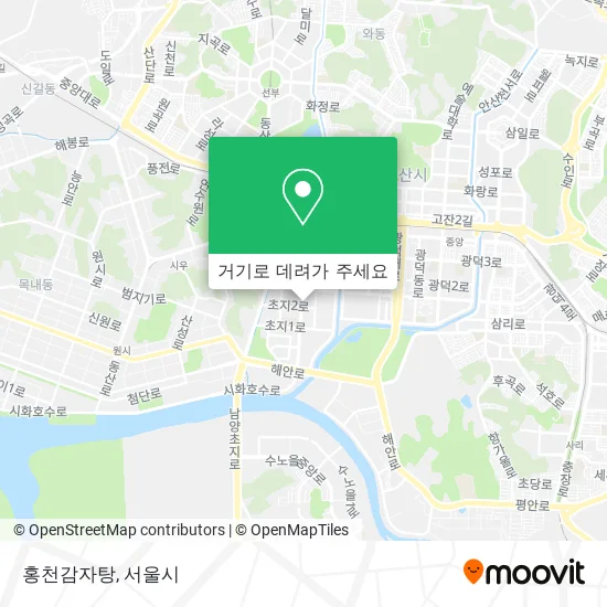 홍천감자탕 지도