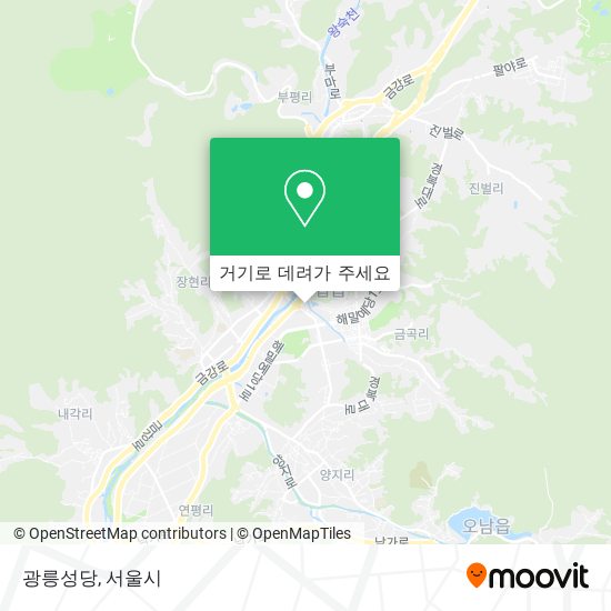 광릉성당 지도