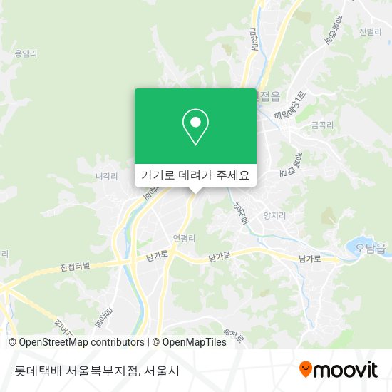 롯데택배 서울북부지점 지도