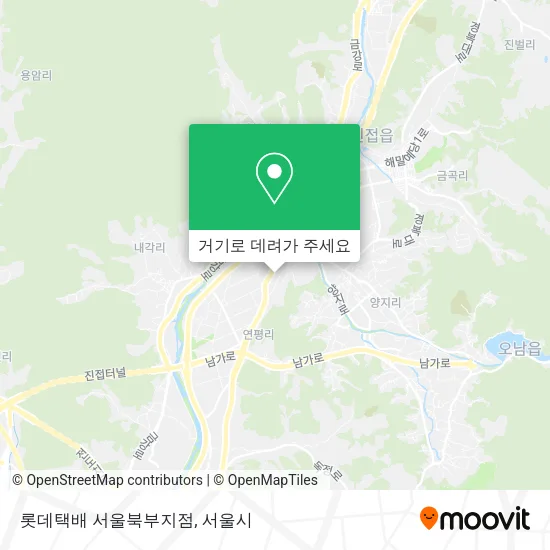 롯데택배 서울북부지점 지도