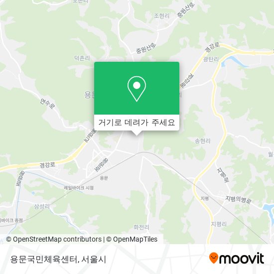 용문국민체육센터 지도