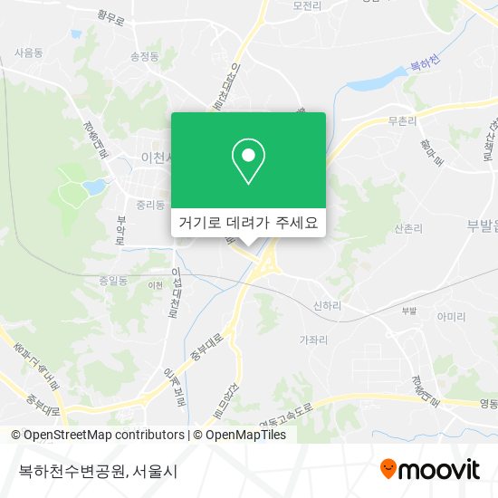 복하천수변공원 지도