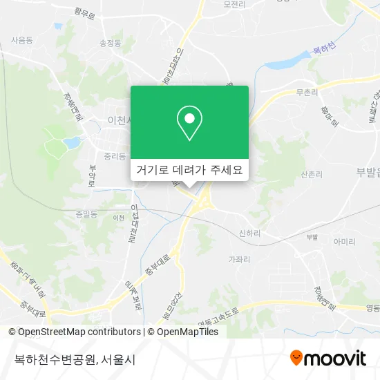 복하천수변공원 지도