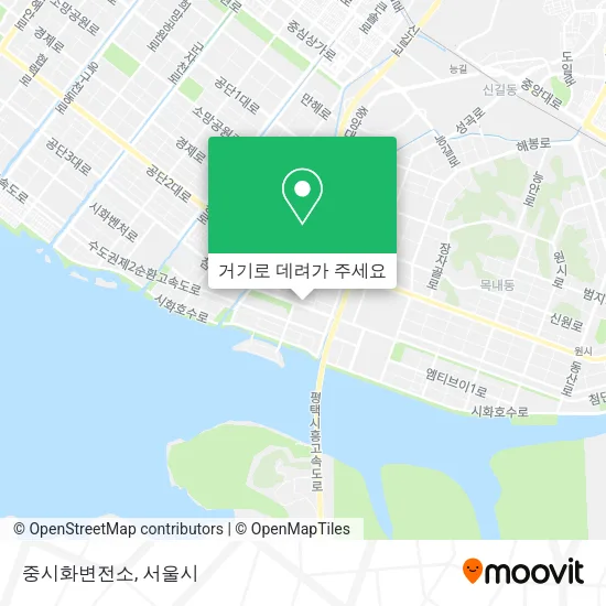 중시화변전소 지도