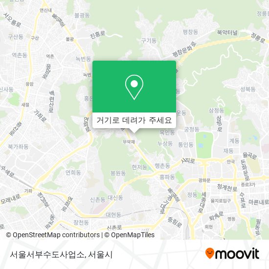서울서부수도사업소 지도