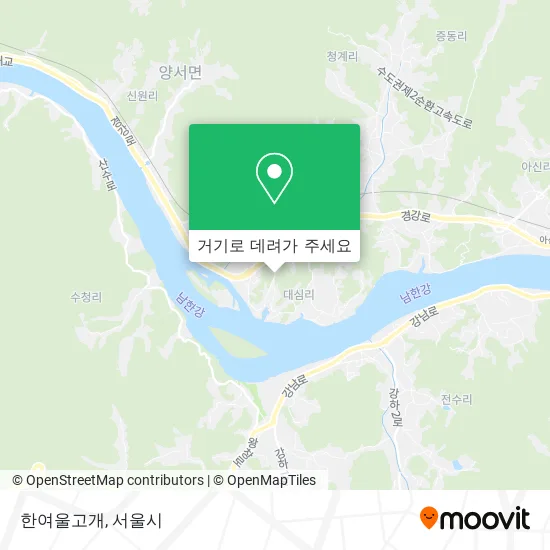 한여울고개 지도