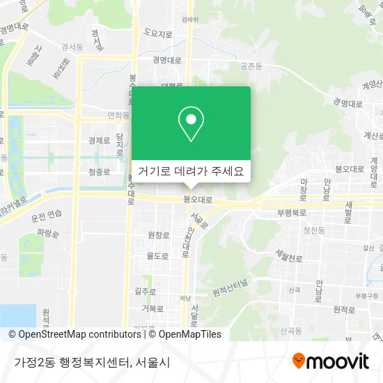 가정2동 행정복지센터 지도