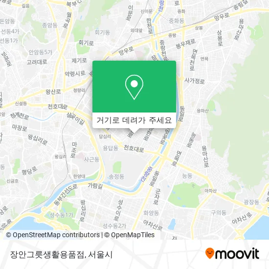 장안그릇생활용품점 지도