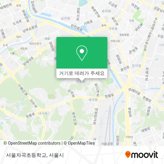 서울자곡초등학교 지도