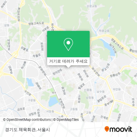 경기도 체육회관 지도