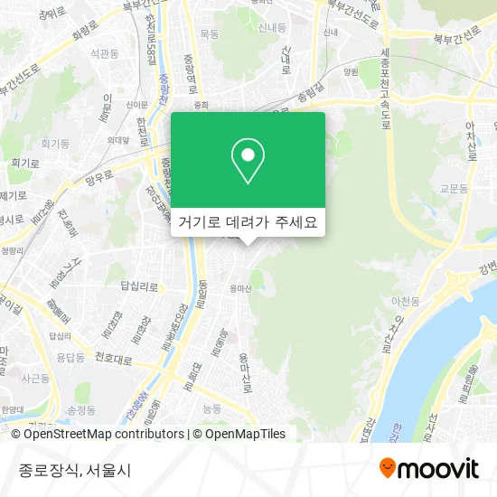 종로장식 지도