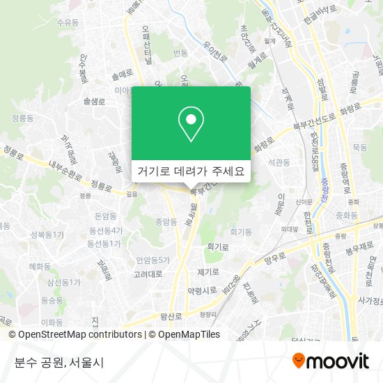 분수 공원 지도