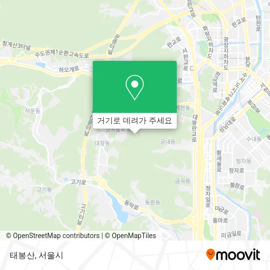 태봉산 지도