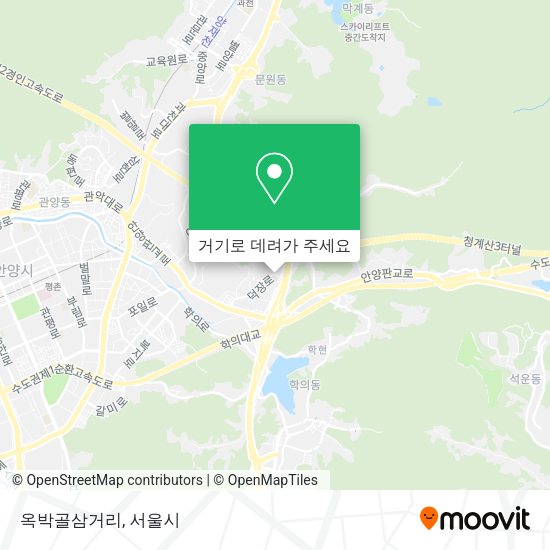 옥박골삼거리 지도