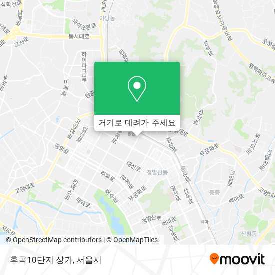 후곡10단지 상가 지도