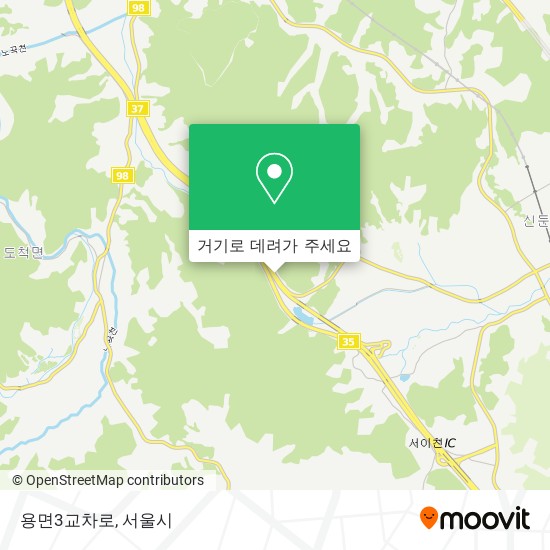 용면3교차로 지도