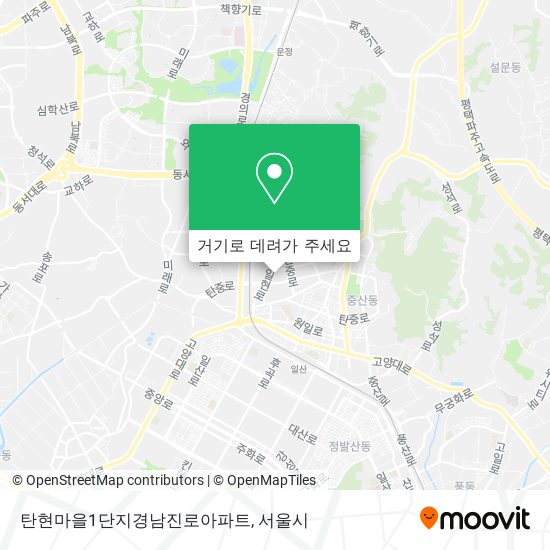 탄현마을1단지경남진로아파트 지도