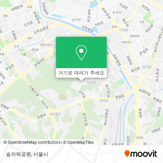 숲자락공원 지도