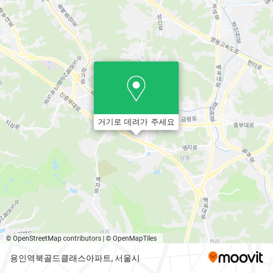 용인역북골드클래스아파트 지도