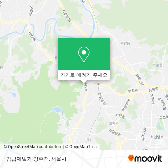 김밥제일가 양주점 지도