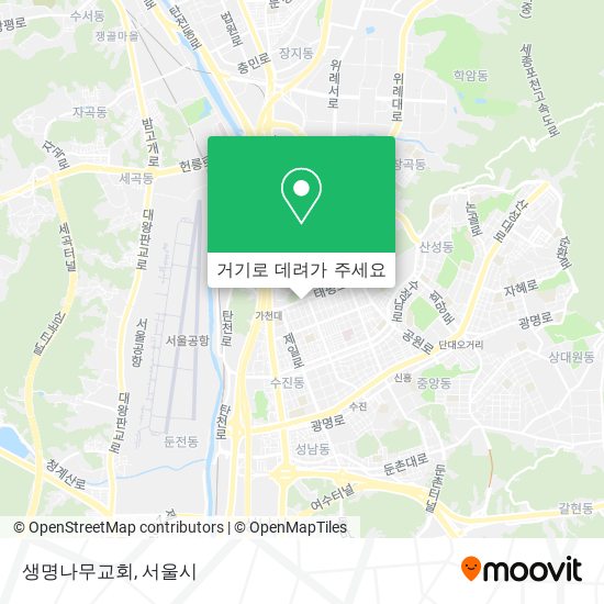 생명나무교회 지도