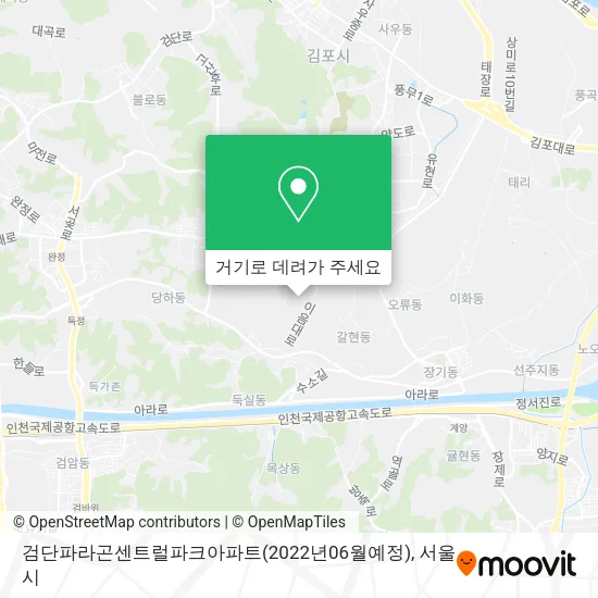 검단파라곤센트럴파크아파트(2022년06월예정) 지도