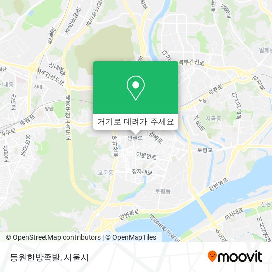 동원한방족발 지도