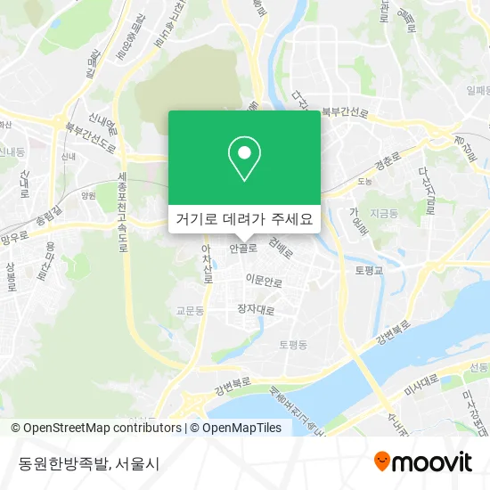 동원한방족발 지도