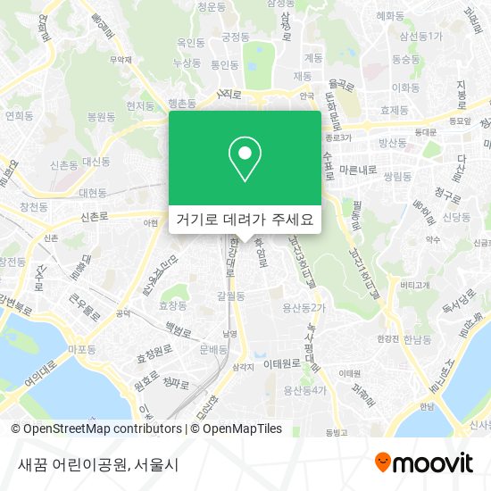새꿈 어린이공원 지도