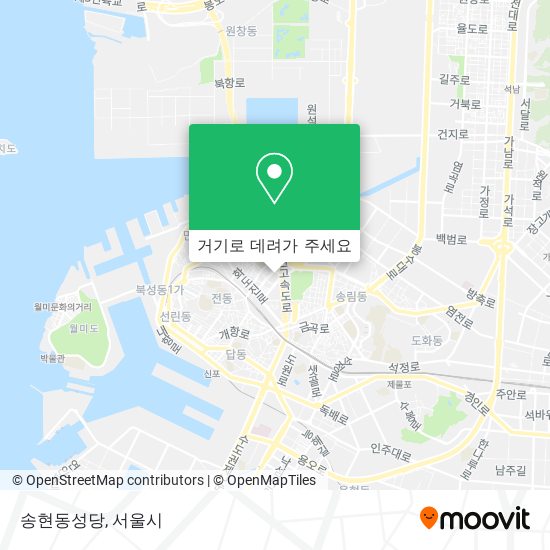 송현동성당 지도