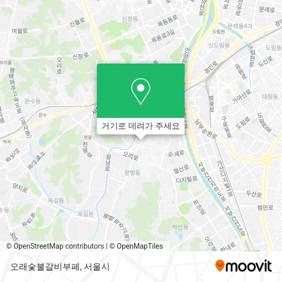 오래숯불갈비부페 지도