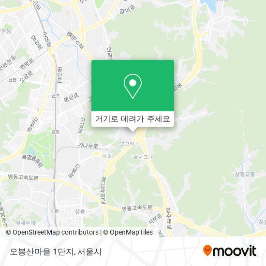 오봉산마을 1단지 지도