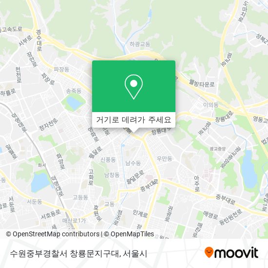 수원중부경찰서 창룡문지구대 지도