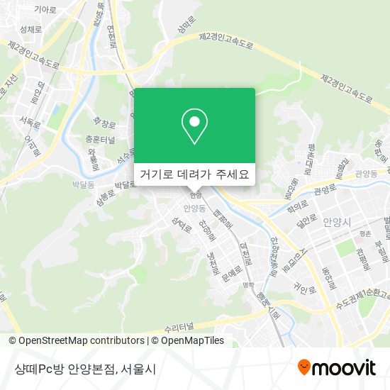 샹떼Pc방 안양본점 지도