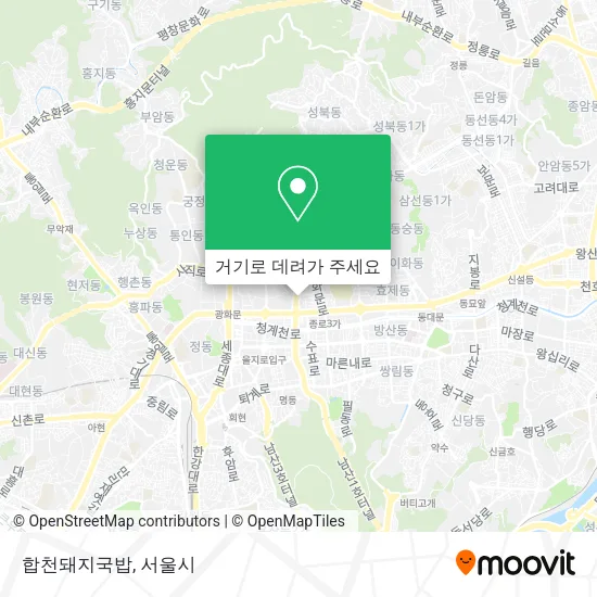 합천돼지국밥 지도