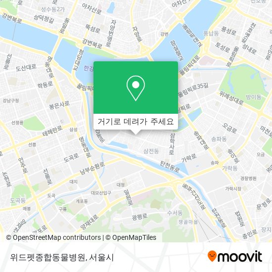 위드펫종합동물병원 지도