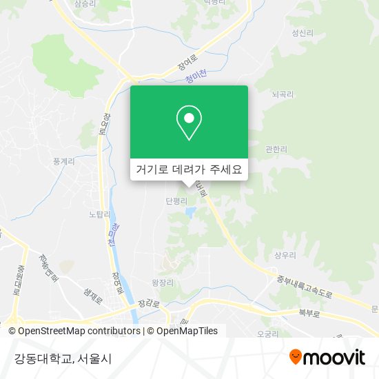 강동대학교 지도