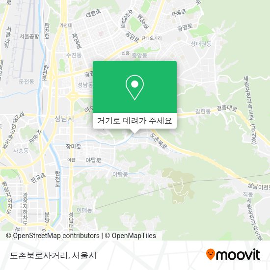 도촌북로사거리 지도