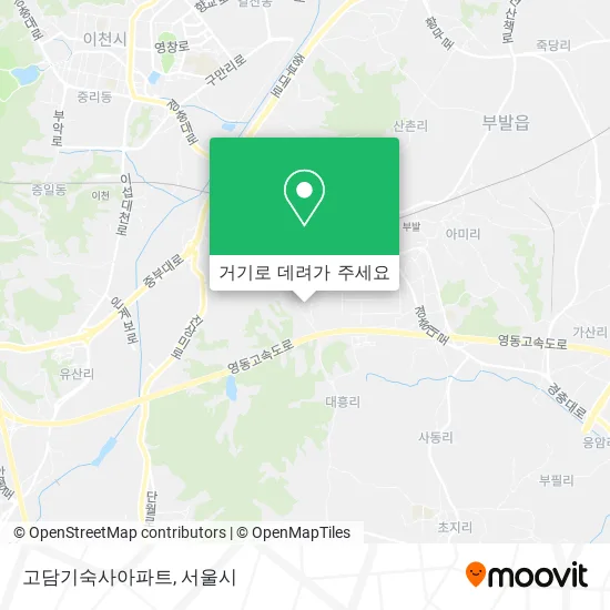 고담기숙사아파트 지도