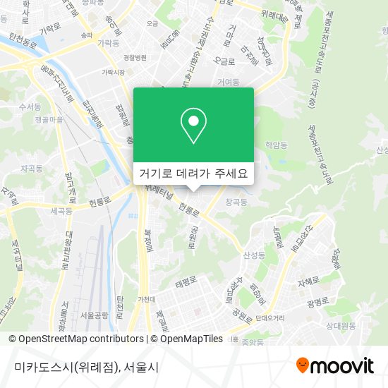 미카도스시(위례점) 지도