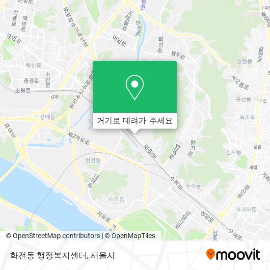 화전동 행정복지센터 지도
