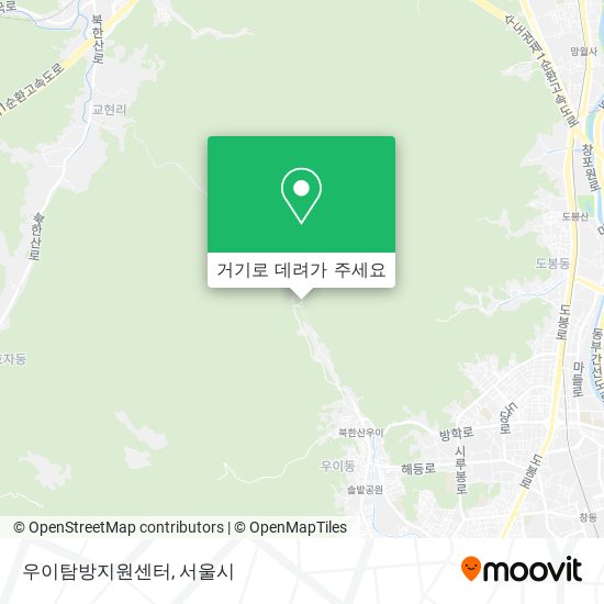 우이탐방지원센터 지도