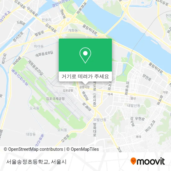 서울송정초등학교 지도