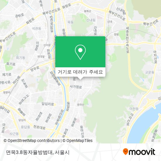 면목3.8동자율방범대 지도