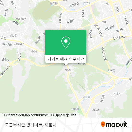 국군복지단 방패마트 지도