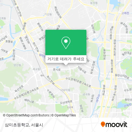 삼미초등학교 지도