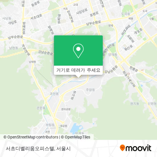 서초디벨리움오피스텔 지도