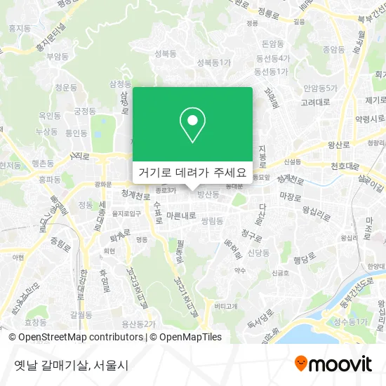 옛날 갈매기살 지도