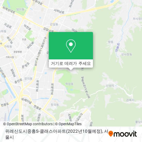 위례신도시중흥S-클래스아파트(2022년10월예정) 지도