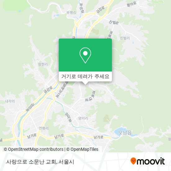 사랑으로 소문난 교회 지도